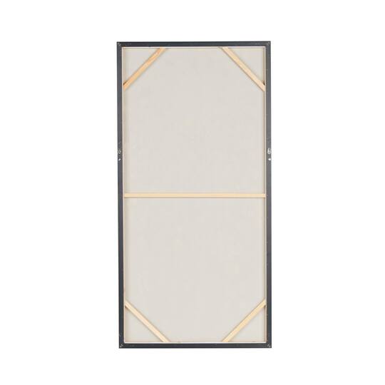 30" x 59" Black Polystone Tree with Gold Foil Accents Framed Wall Art